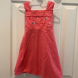 Girls 4T Pink Embroidered Dress with lace